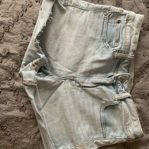 American eagle light wash shorts